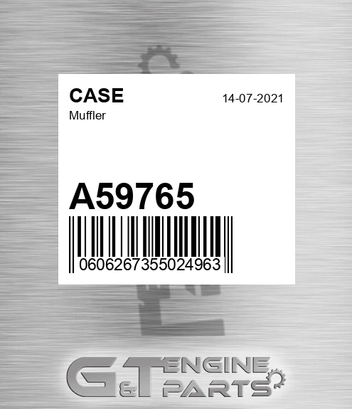 A59765 CASE Muffler