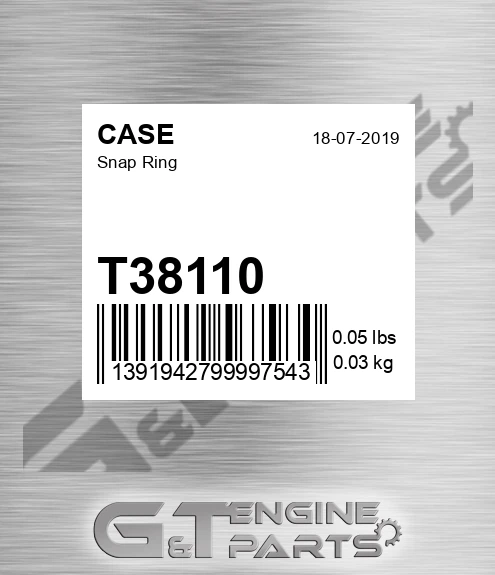 T38110 Snap Ring