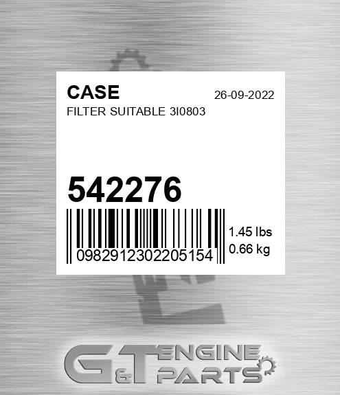 542276 Filter Suitable 3i0803