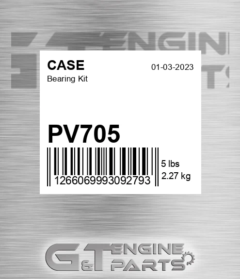 PV705 CASE Bearing Kit