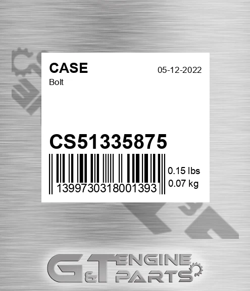 CS51335875 CASE Bolt