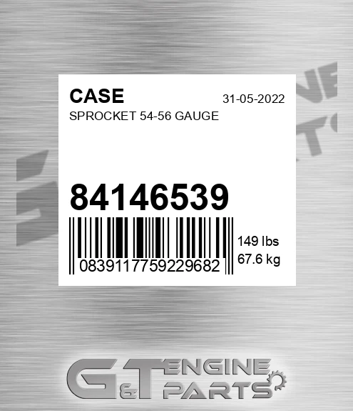 84146539 Sprocket 54-56 Gauge