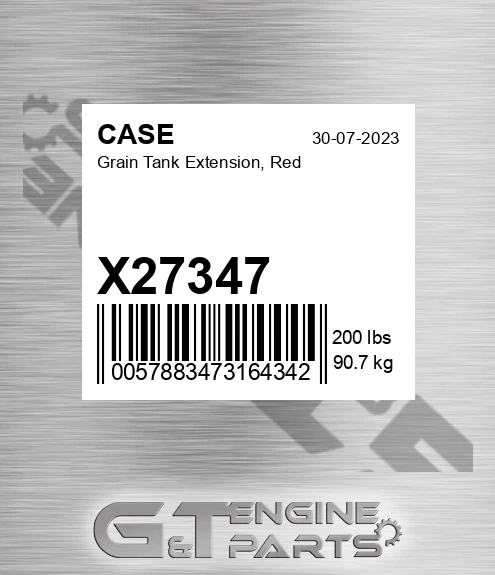 X27347 Grain Tank Extension, Red