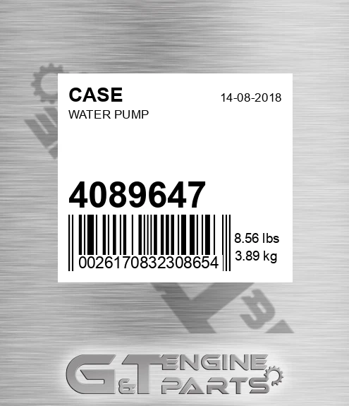 4089647 CASE Water Pump
