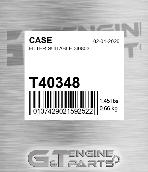 T40348 Filter Suitable 3i0803