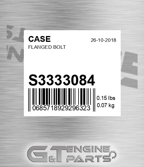 S3333084 Flanged Bolt