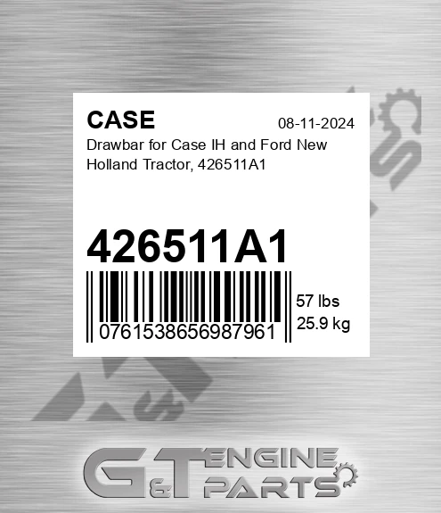 426511A1 CASE Drawbar For Case Ih And Ford New Holland Tractor,