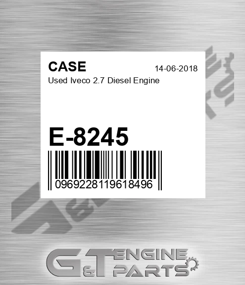 E-8245 Used Iveco 2.7 Diesel Engine