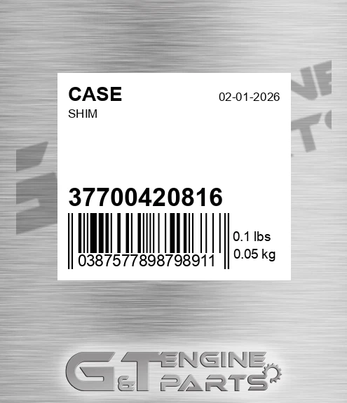 37700420816 CASE Shim
