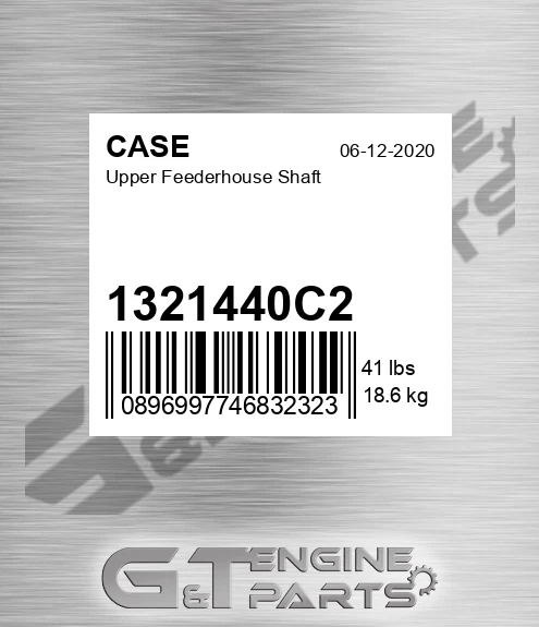 1321440C2 CASE Upper Feederhouse Shaft