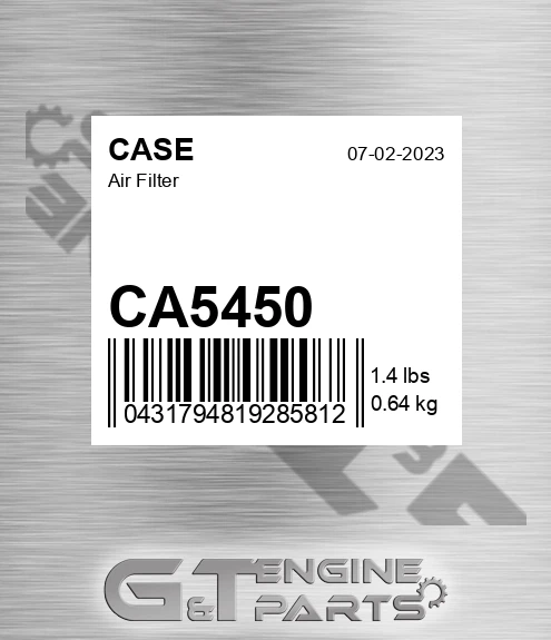 CA5450 CASE Air Filter