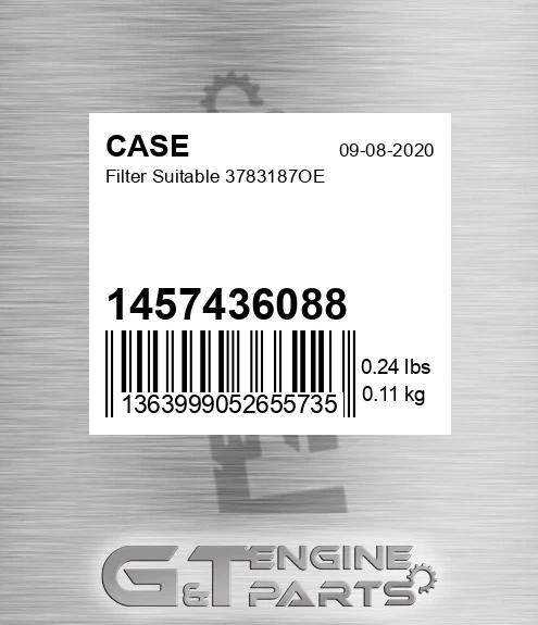 1457436088 Filter Suitable 3783187oe