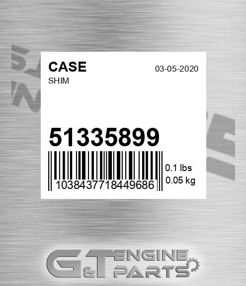 51335899 CASE Shim