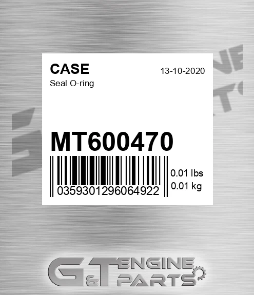 MT600470 CASE Seal O-ring
