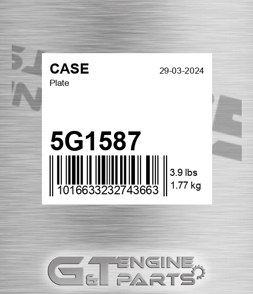 5G1587 Plate