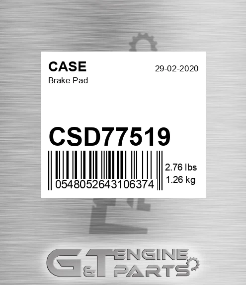 CSD77519 Brake Pad