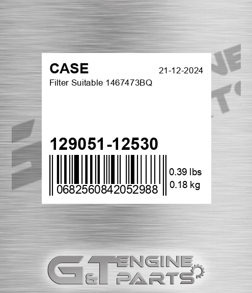 129051-12530 Filter Suitable 1467473bq