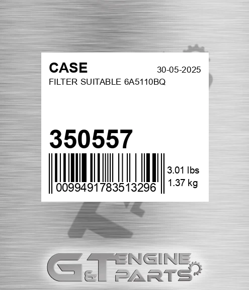 350557 Filter Suitable 6a5110bq