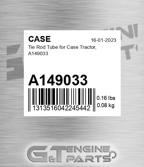 A149033 Tie Rod Tube For Tractor,