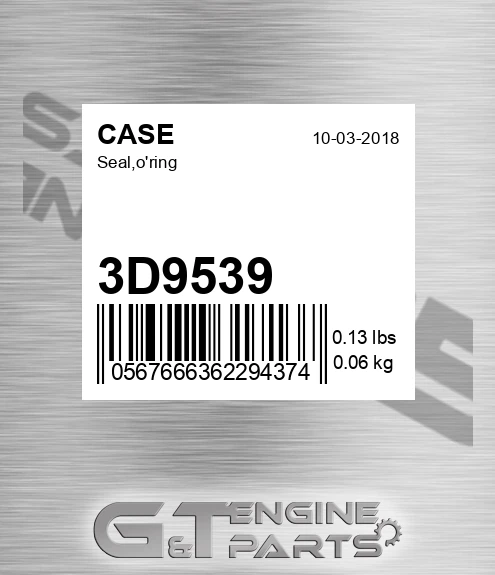 3D9539 Seal,o'ring
