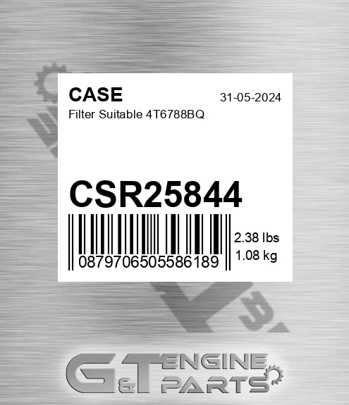 CSR25844 CASE Filter Suitable 4t6788bq