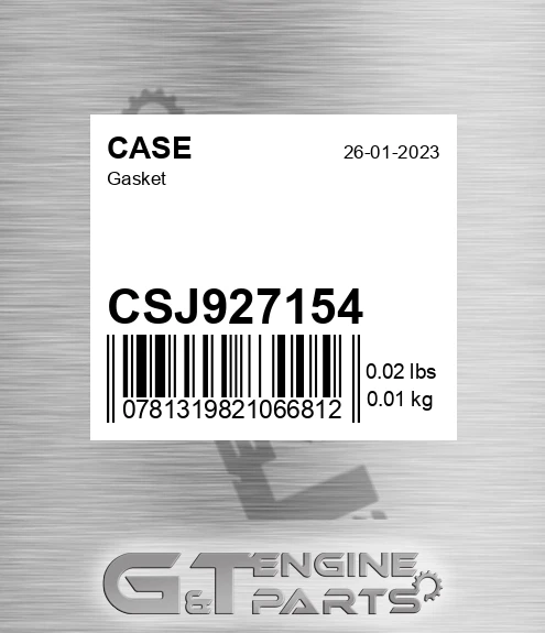 CSJ927154 Gasket