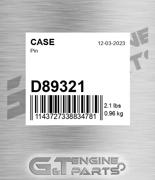 D89321 CASE Pin