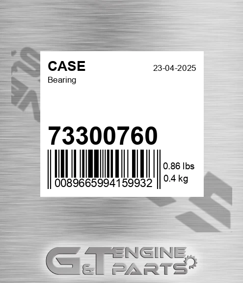 73300760 CASE Bearing