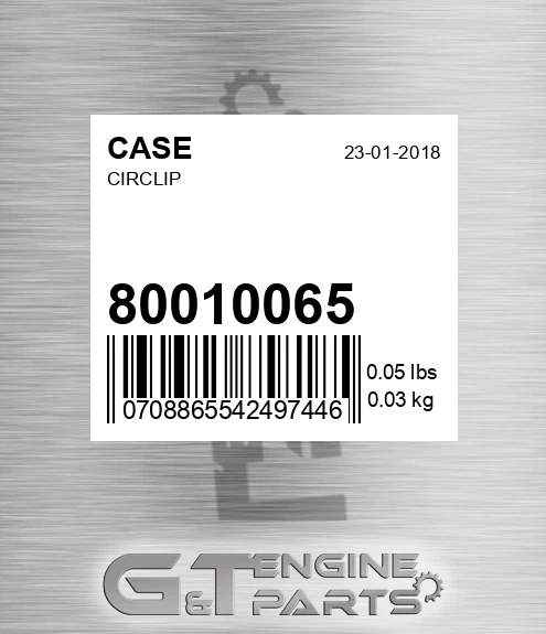 800-10065 CASE Circlip