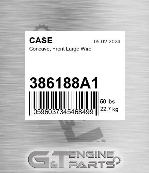 386188A1 Concave, Front Large Wire