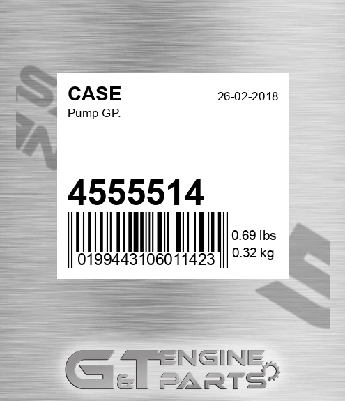 4555514 CASE Pump Gp.