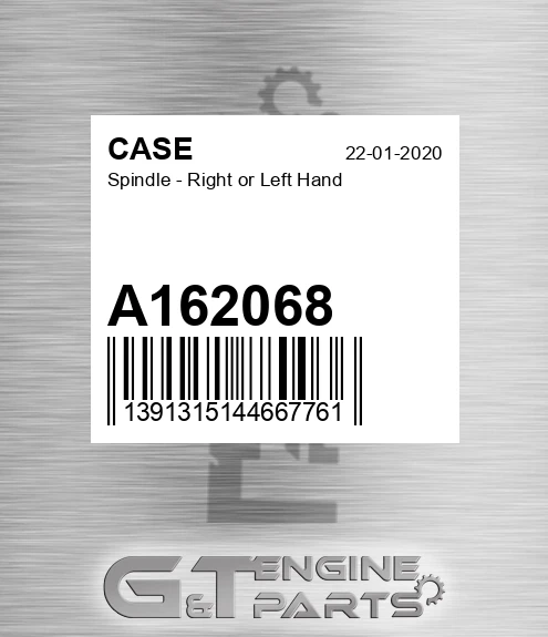 A162068 CASE Spindle - Right Or Left Hand