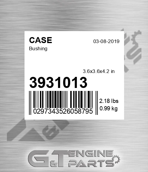 3931013 CASE Bushing