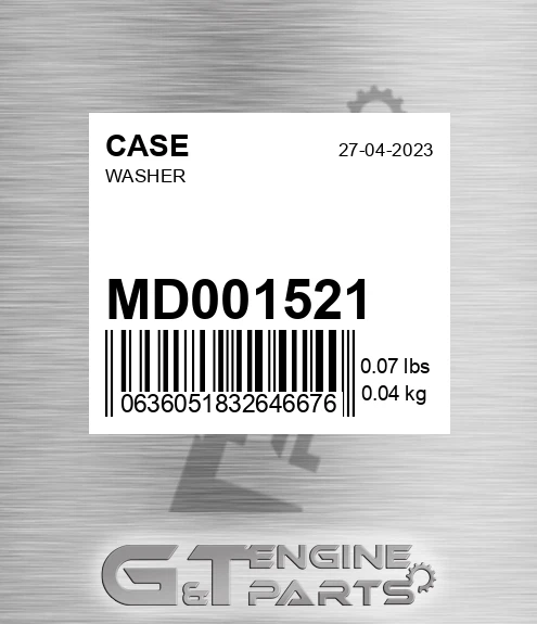 MD001521 Washer