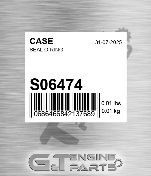 S06474 CASE Seal O-ring