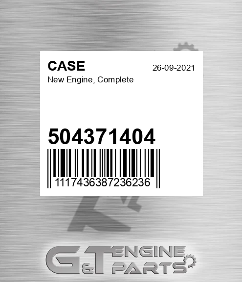 504371404 New Engine, Complete