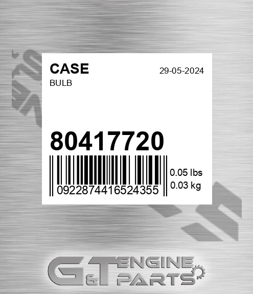 80417720 CASE Bulb