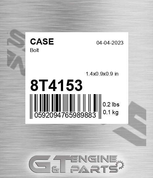8T4153 CASE Bolt