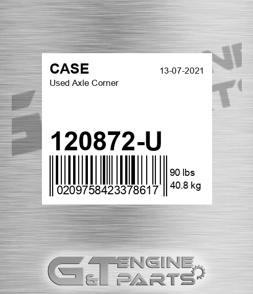 120872-U Used Axle Corner