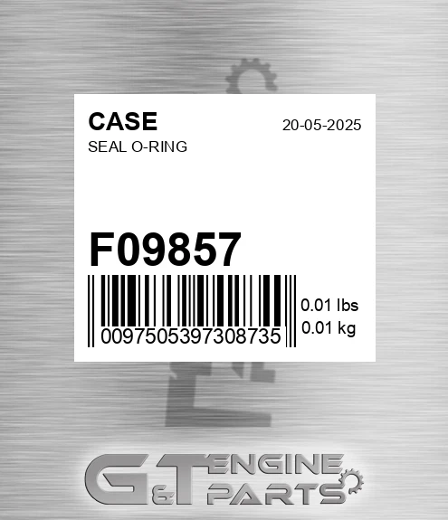 F09857 Seal O-ring
