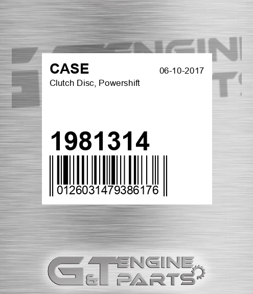 1981314 Clutch Disc, Powershift