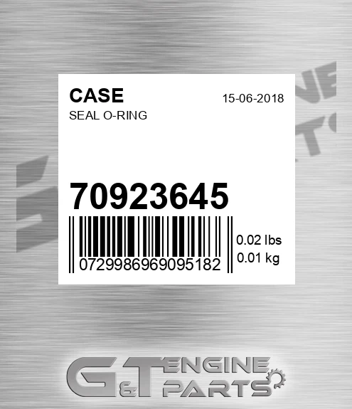 70923645 CASE Seal O-ring