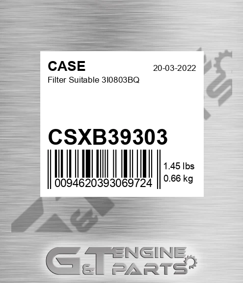 CSXB39303 Filter Suitable 3i0803bq
