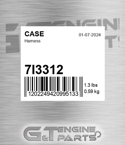7I3312 CASE Harness