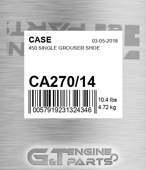 CA270/14 450 Single Grouser Shoe