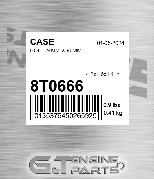 8T0666 Bolt 24mm X 90mm