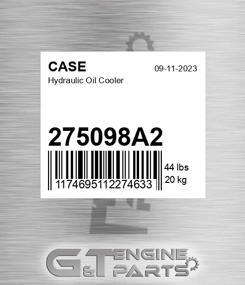 275098A2 Hydraulic Oil Cooler