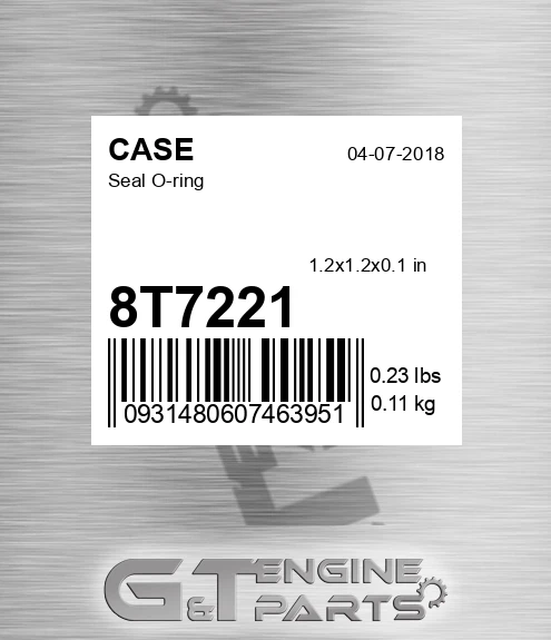 8T7221 Seal O-ring