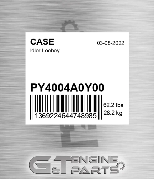 PY4004A0Y00 CASE Idler Leeboy
