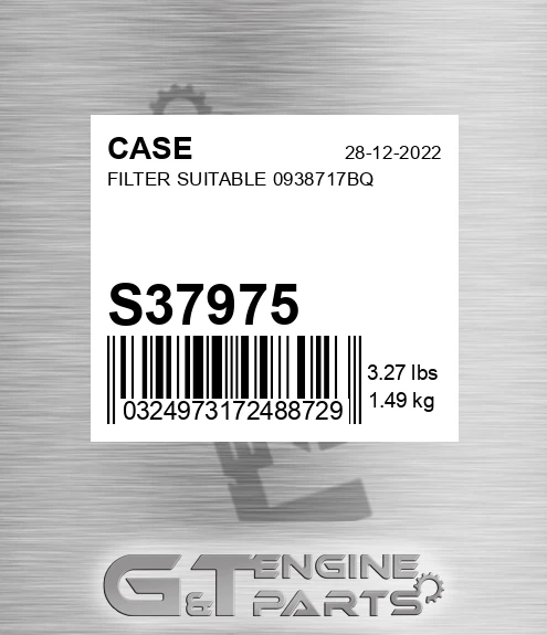 S37975 Filter Suitable 0938717bq